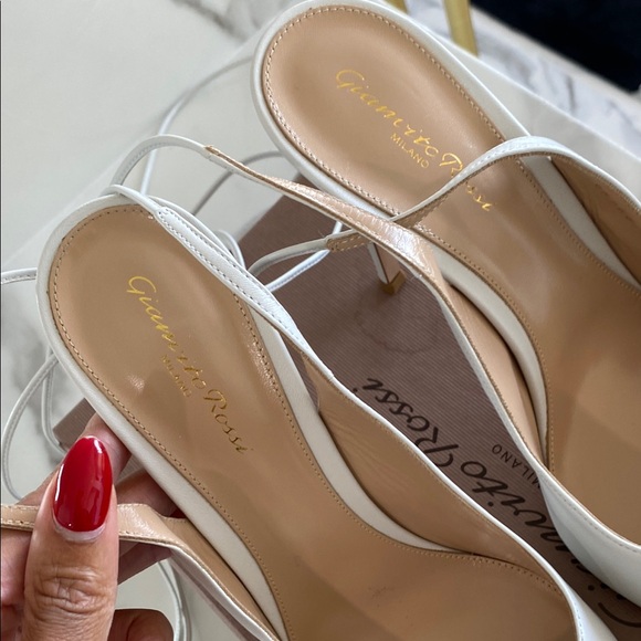 GIANVITO ROSSI IRENE 105 Leather Pumps - Picture 8 of 14